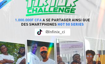 Infinix HOT 50 PRO+ : L’Allié ultime de la jeunesse dévoilé dans un challenge TikTok épique