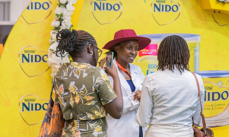 NIDO est engagé pour la croissance des enfants en Côte d'Ivoire avec Bakan Challenge/La team Pulse sur le stand de Nestlé