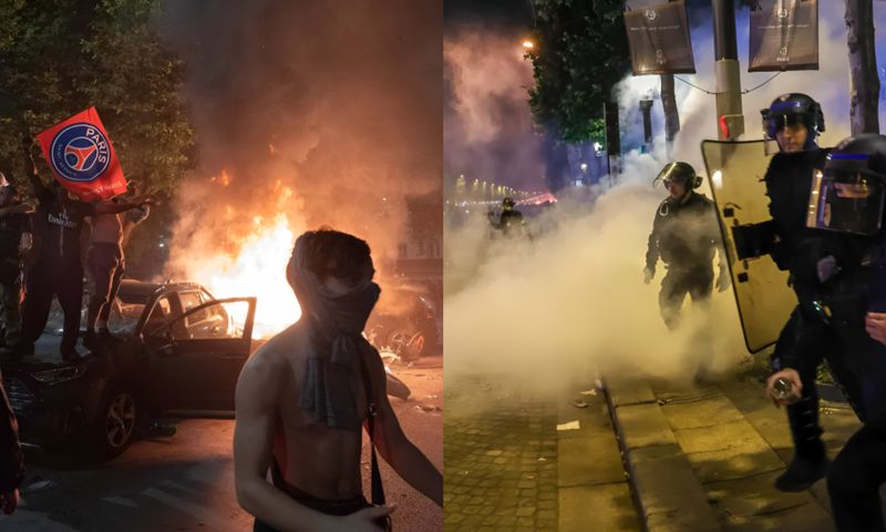 559 arrested, 2 dead as PSG fans clash with police after Champions League win [Video]