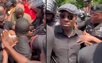 Afenyo-Markin assaults police officer during #SaveTheJudiciary demo