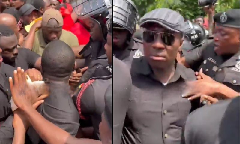 Afenyo-Markin assaults police officer during #SaveTheJudiciary demo