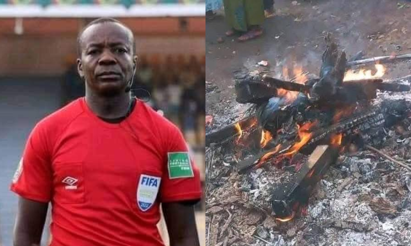 Referee burned alive to death by angry mob in DR Congo
