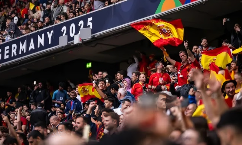 Football fan dies after falling from stadium stands during Spain vs Portugal final