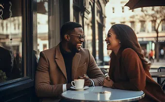 A couple on a date