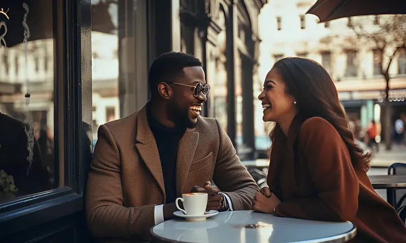 A couple on a date