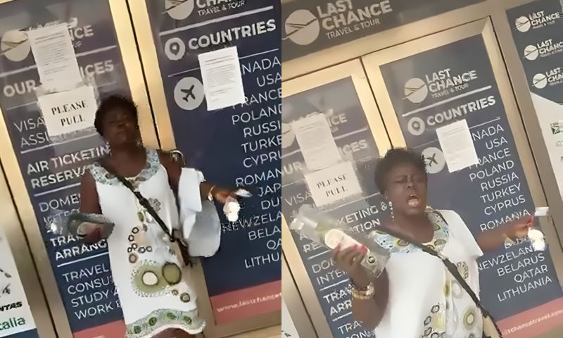 Food seller enters travel agency with schnapps, eggs to curse CEO over visa [Video]