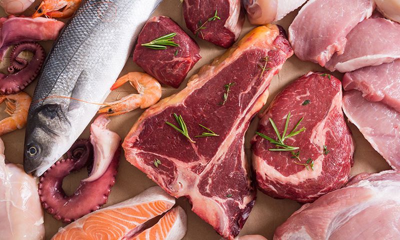 Raw or undercooked meat and poultry