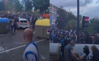 Car crashes into crowd at Espanyol-Barcelona clash, leaves several fans injured (Video)