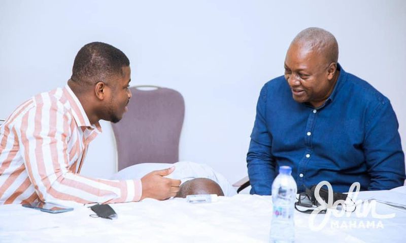 Sammy Gyamfi and Mahama