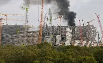 Fire ravages AFCON stadium, destroys newly installed seats in 3-hour battle