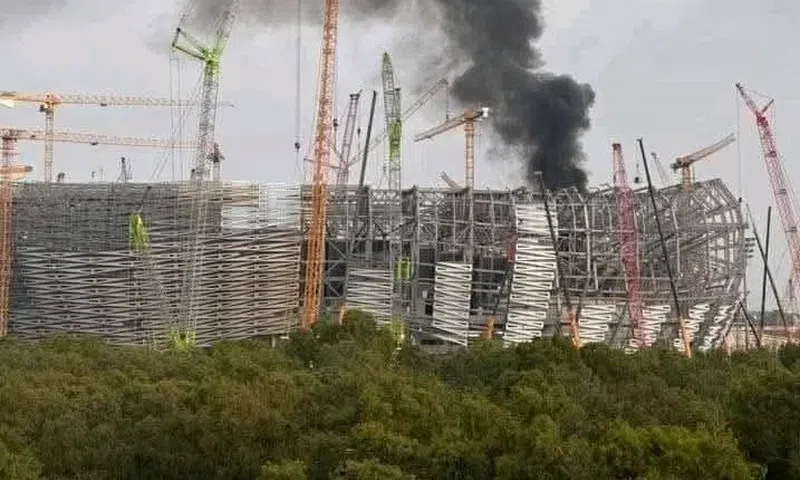 Fire ravages AFCON stadium, destroys newly installed seats in 3-hour battle