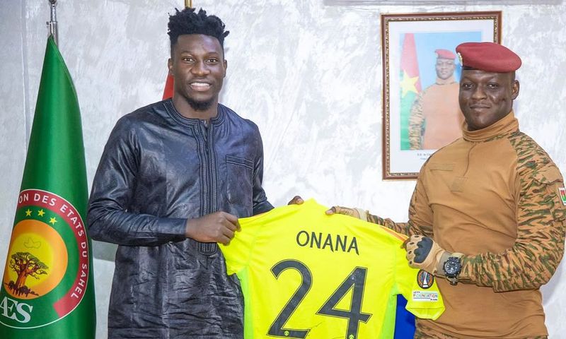 Man United goalie Onana pays special visit to Burkina Faso leader Ibrahim Traore