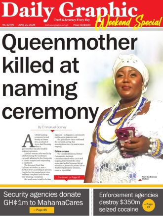 Queenmother shot to death during naming ceremony in Gbawe