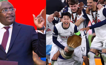 Bawumia celebrates Spurs’ Europa League win over Man United, fans await Nana Addo