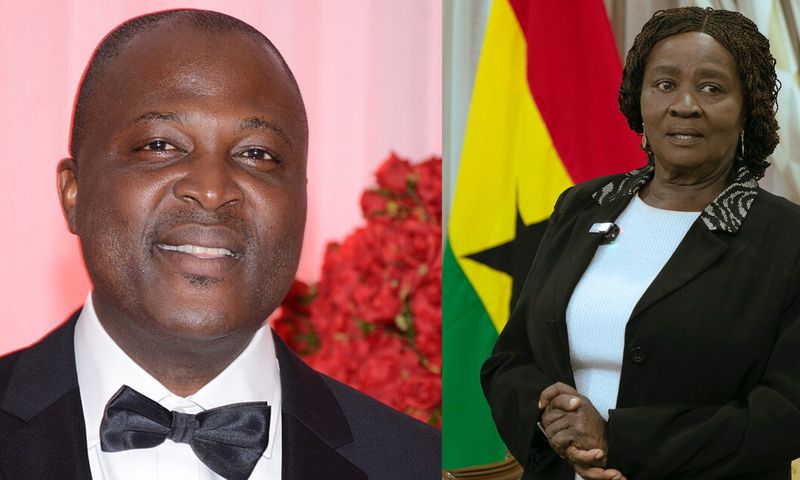 Vice President Professor Naana Jane Opoku-Agyemang and Ibrahim Mahama