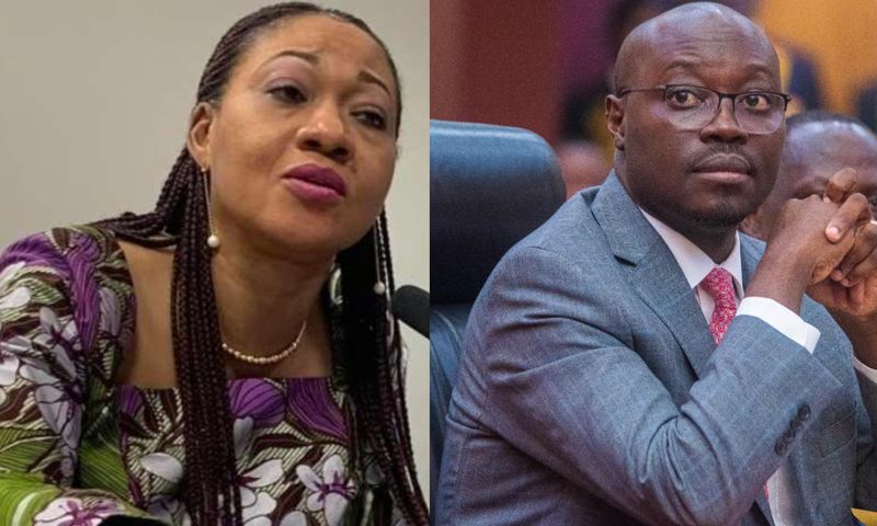 EC Chairperson Jean Mensa and Finance Minister, Dr Cassiel Ato Forson
