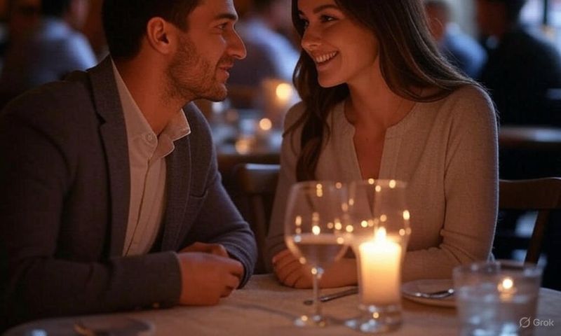 A couple on a date