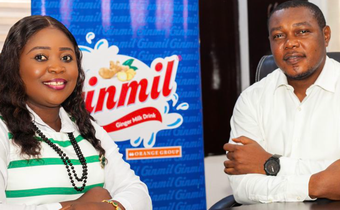 R-L: Mr Collins Okpara, General Manager, Sales, Distribution & Operations, Orange Group and Mrs Nancy Izuogu, Head of Admin / Procurement Manager.