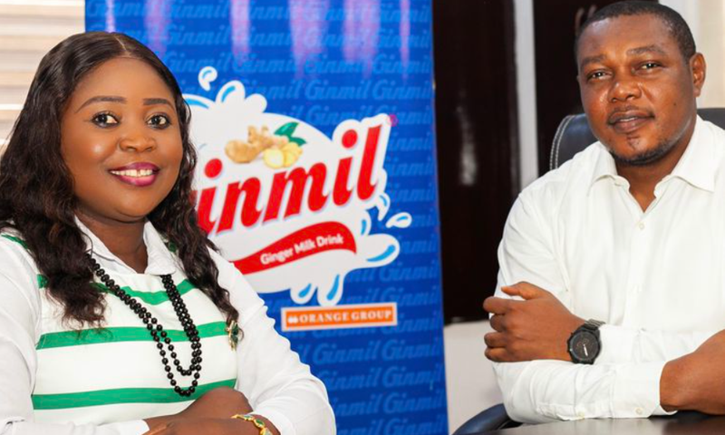 R-L: Mr Collins Okpara, General Manager, Sales, Distribution & Operations, Orange Group and Mrs Nancy Izuogu, Head of Admin / Procurement Manager.