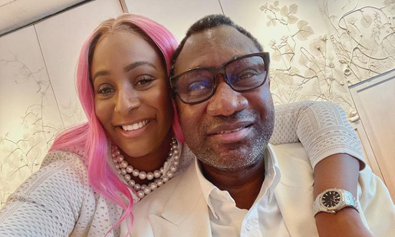DJ Cuppy and billionaire father, Femi Otedola