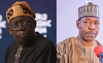 L-R: President Bola Tinubu and Governor Babagana Zulum of Borno State. [Facebook/Getty Images]