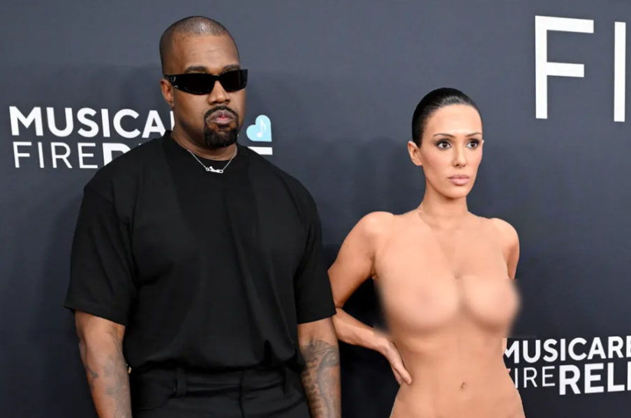 Kanye West’s wife Bianca Censori walks Grammys red carpet in nude outfit