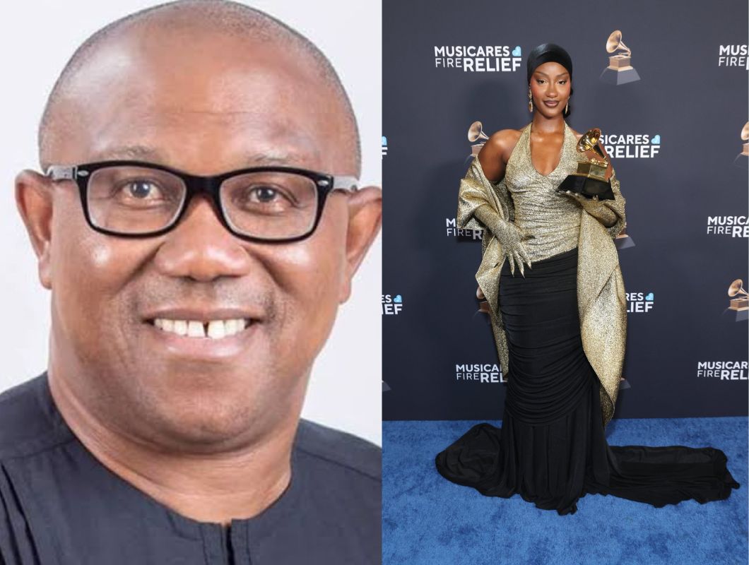 Peter Obi congratulates Tems on her second Grammy win