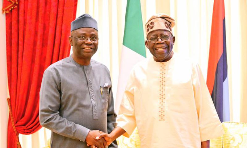President Bola Tinubu and Pastor Tunde Bakare [X:@aonanuga1956
]
