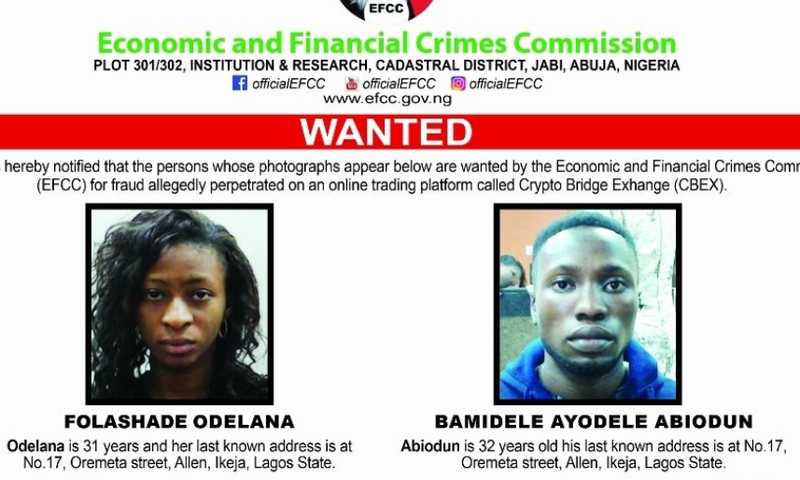 EFCC declares 2 more suspects wanted in ₦1.3tn CBEX fraud case
