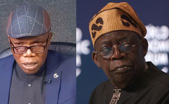 L-R: Dr Mohammed Sani and President Bola Tinubu. [Facebook/Getty Images]