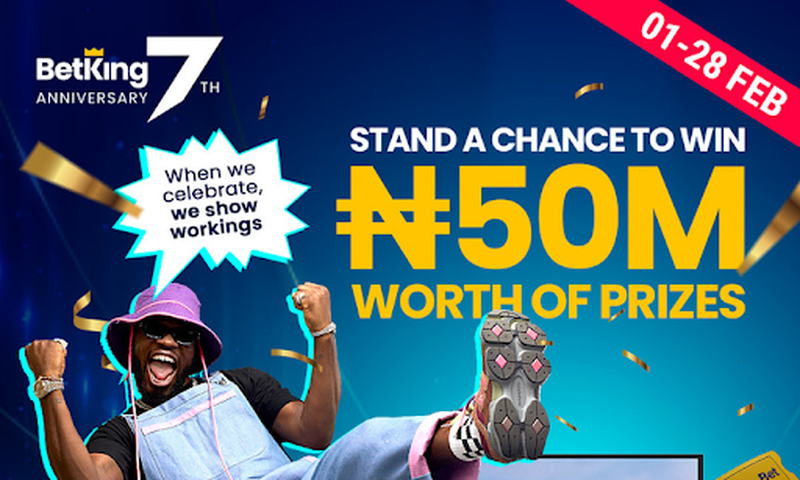 BetKing Gears Up for Its 7th Anniversary with Exciting Giveaways for Customers Across Nigeria