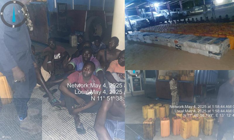 The station, identified as Hadiza and Sadiq Filling Station, was raided while fuel was being loaded into about 500 jerrycans. [X, formerly Twitter]