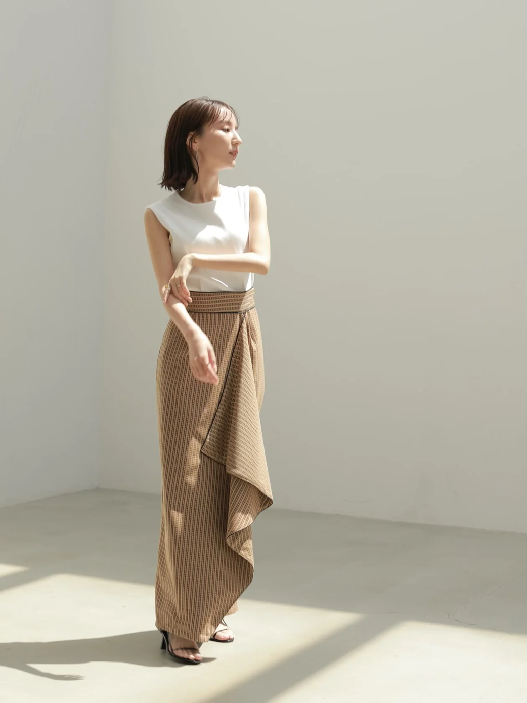 Wrap straight skirt [louren store]