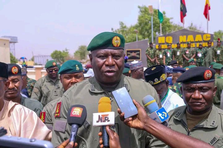 Chief of Army Staff, Lieutenant General Olufemi Oluyede, during his visit to Benue State.