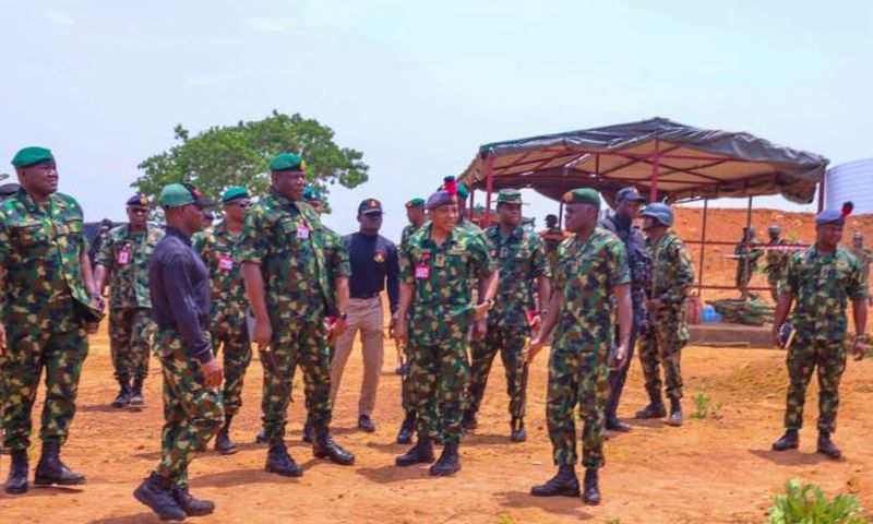 Chief of Army Staff, Lieutenant General Olufemi Oluyede, during his visit to Benue State.