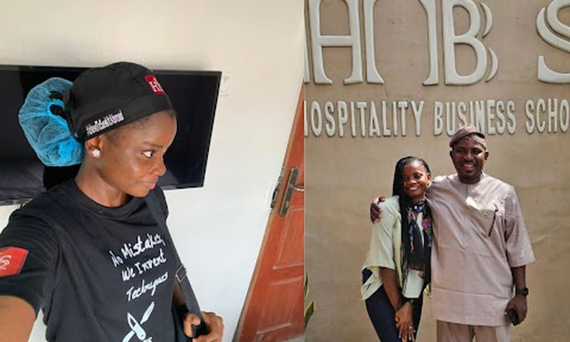 PHOTOS: Chef Dammy begins professional culinary training; Nigerians react