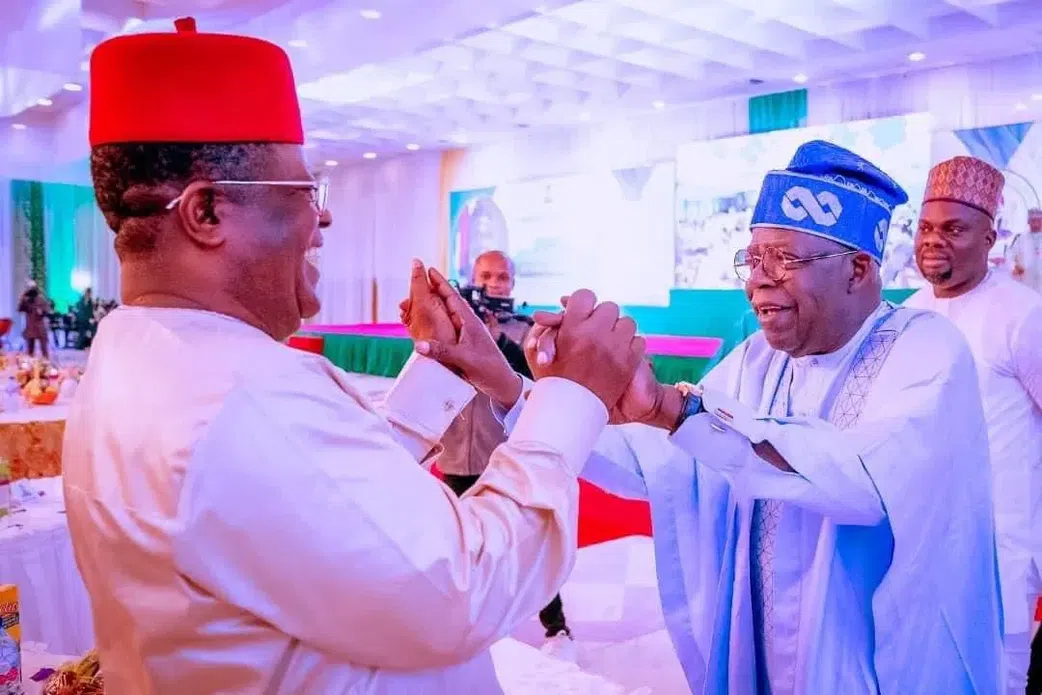President Bola Tinubu and Works Minister, David Umahi [Daily Post Nigeria]