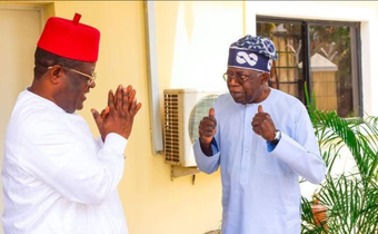 President Bola Tinubu and Works Minister, David Umahi [Daily Post Nigeria]