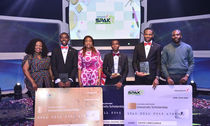 Winner of InterswitchSPAK 6.0 receives ₦15 million scholarship, other exciting prizes