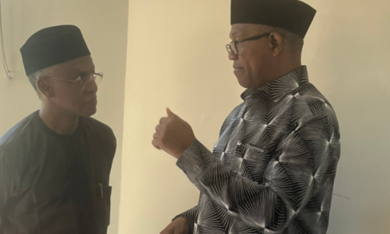 PHOTOS: Peter Obi, El-Rufai meet in US