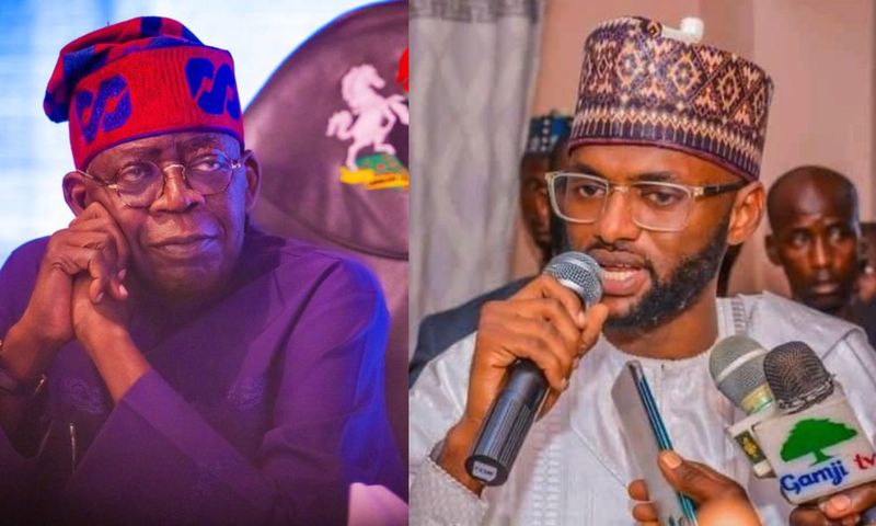 President Bola Tinubu and Yazeed Shehu Danfulani, Managing Director of the Nigerian Agricultural Insurance Corporation (NAIC).