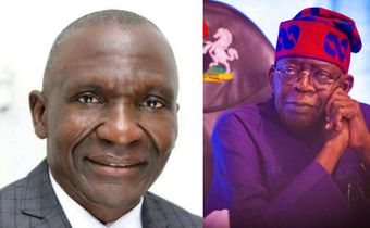 President Bola Tinubu and Cyril Tsenyil, the pioneer Managing Director of the North Central Development Commission (NCDC).