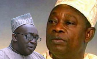 Jamiu Abiola and his father, late Chief Moshood Kashimawo Olawale (MKO) Abiola.