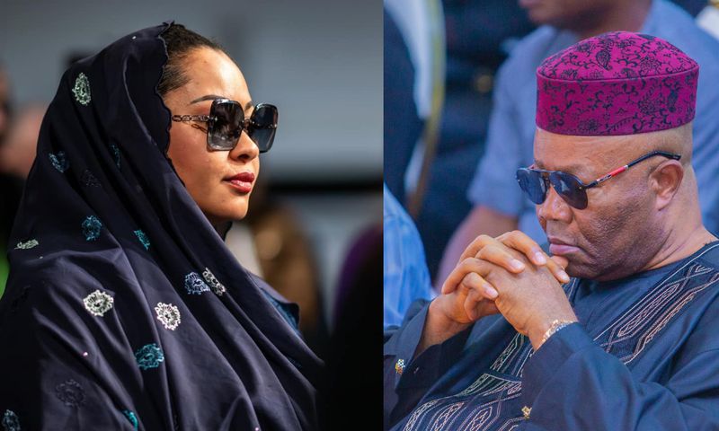 L-R: Senate President Godswill Akpabio and Senator Natasha Akpoti. [Facebook]