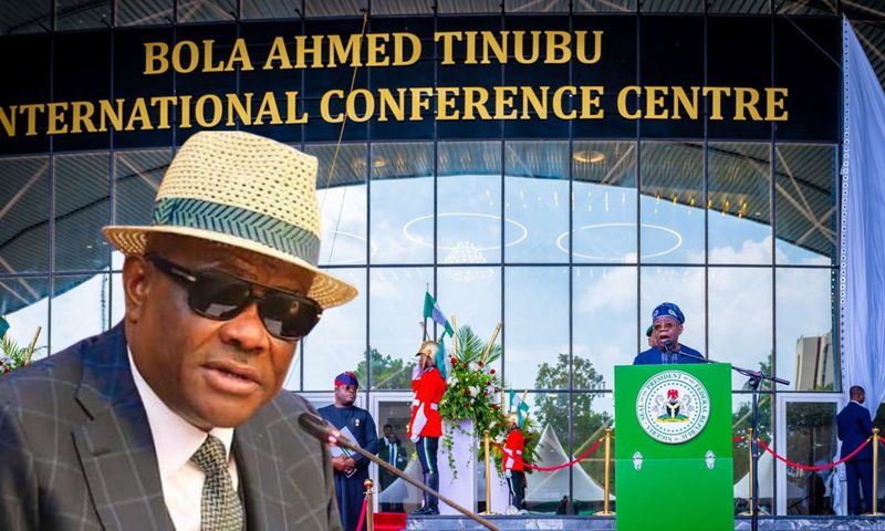 The renovated International Conference Centre (ICC) was renamed after President Bola Tinubu by the FCT Minister, Nyesom Wike.