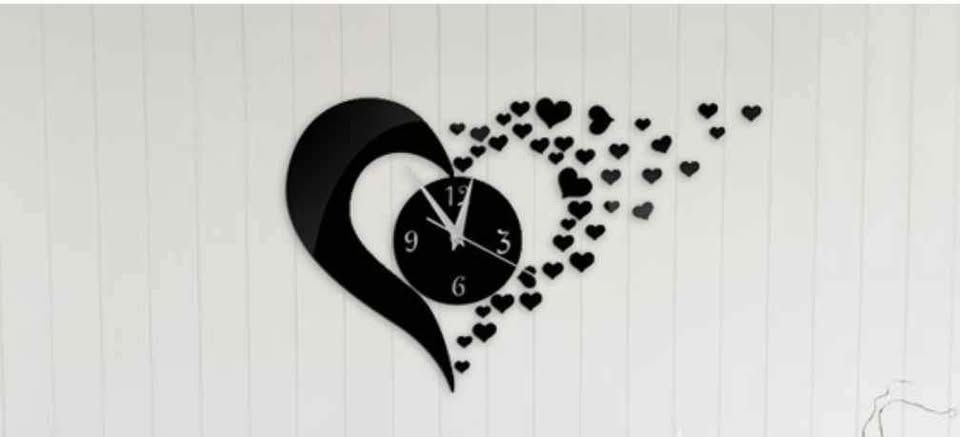 3D Wall Sticker Clock