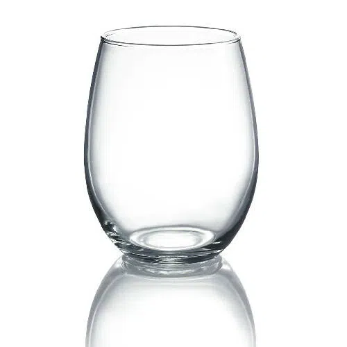 stemless wine glass