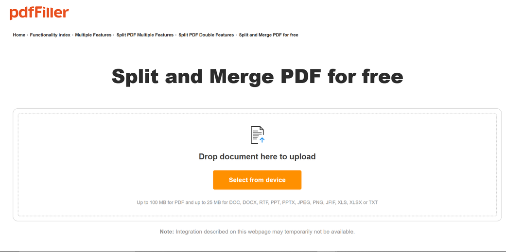 Split and Merge PDF + Summary by PDF24 Tools