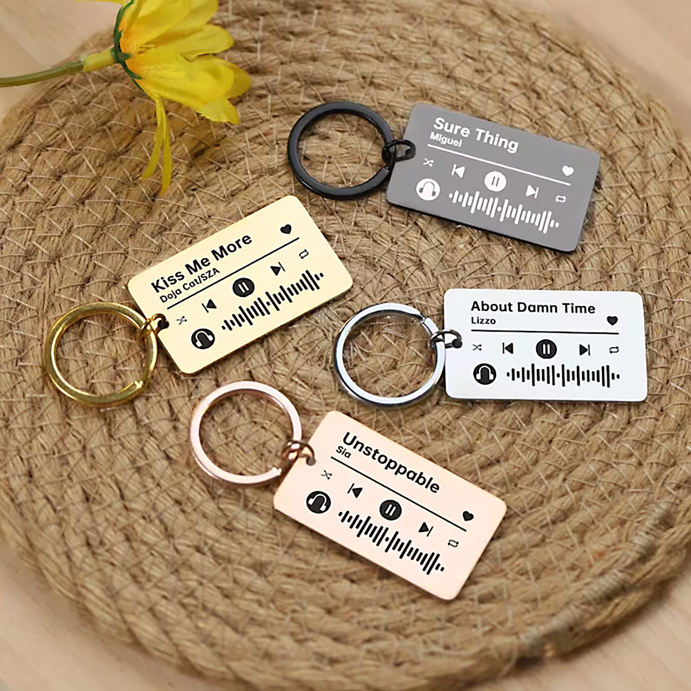 Customised-Scannable-Music-Playlist-Keychains