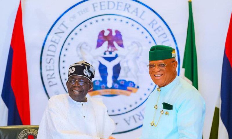 President Bola Tinubu and Governor Umo Eno of Akwa Ibom State.